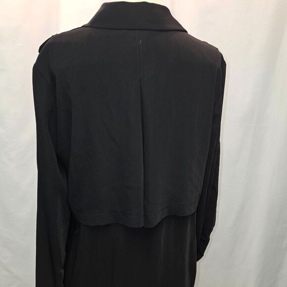 White House Black Market Black Utility Shirt Dress | Size 4 - Picture 8 of 12